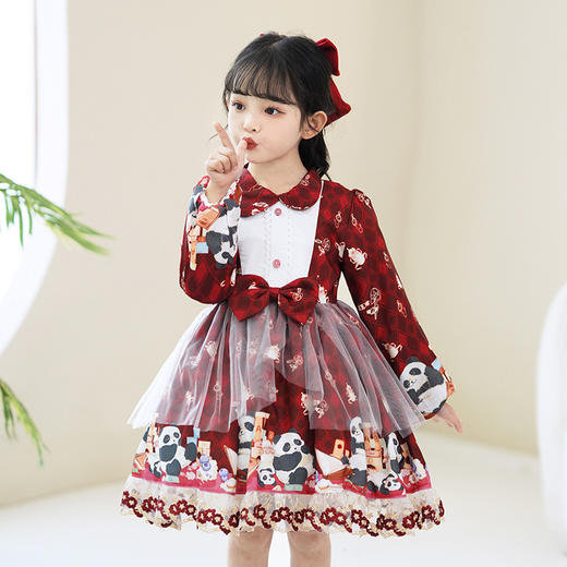 ST-04PA319秋冬洛丽塔公主裙女童洋气可爱连衣裙萝莉塔圣诞节Lolita生日裙子 商品图2