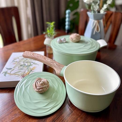 阿米尔 森林之花情绪SPA系列健康环保耐用陶瓷不粘锅具 商品图4