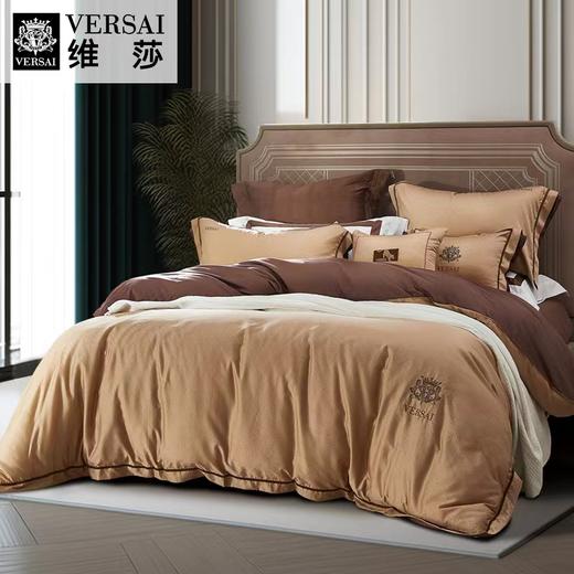 【春上新】10楼 富安娜 维莎高端长绒棉四件套--方索230*229cm 吊牌价8980元 活动价4399元 商品图0
