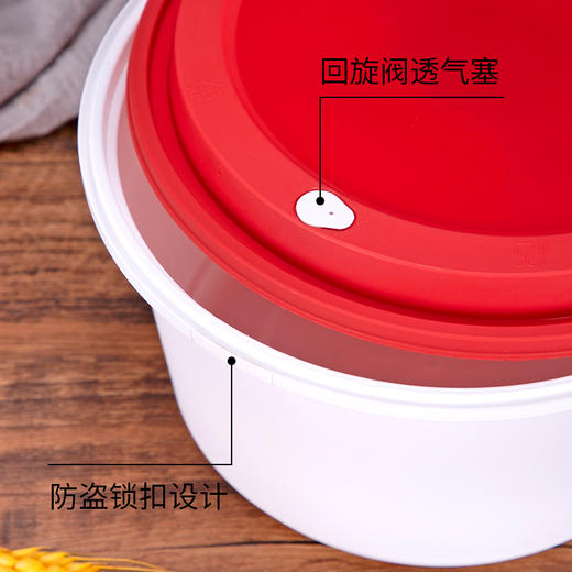 喇叭花一次性碗锁扣小龙虾打包盒大号圆形酸菜鱼外卖防漏打包碗 商品图2