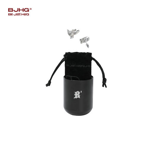 BJHG不计后果新年龙年独特耳钉耳箍套装高级感男女同款潮牌设计感耳夹 商品图4