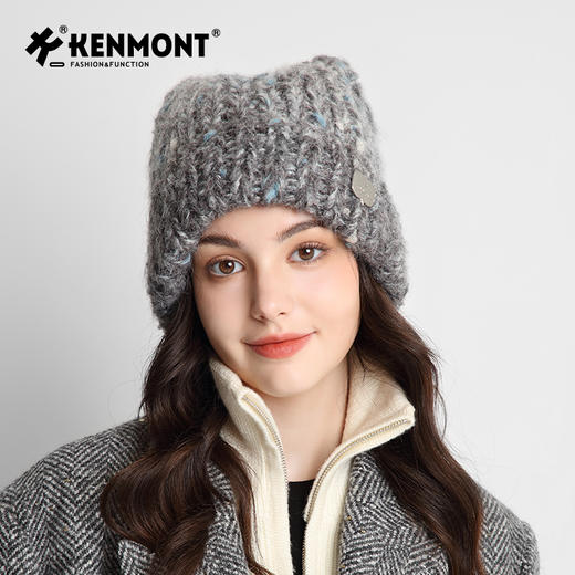 卡蒙猫耳造型手工粗针织帽KM-9494 商品图3