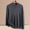 【100精纺羊毛】罗蒙秋冬男装羊毛衫男士加厚保暖圆领纯色基础打底百搭针织毛衣男 商品缩略图6