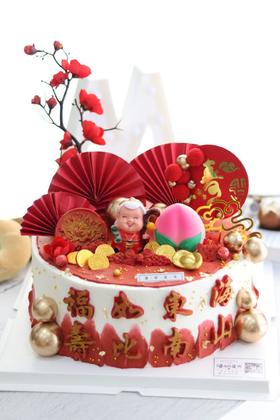 【生日蛋糕】寿桃祝寿款