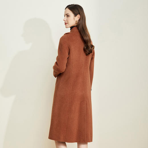 ND93K斯尔丽瑟俪秋冬丝巾系带领优雅气质百搭质感收腰显瘦中长女式大衣 商品图1