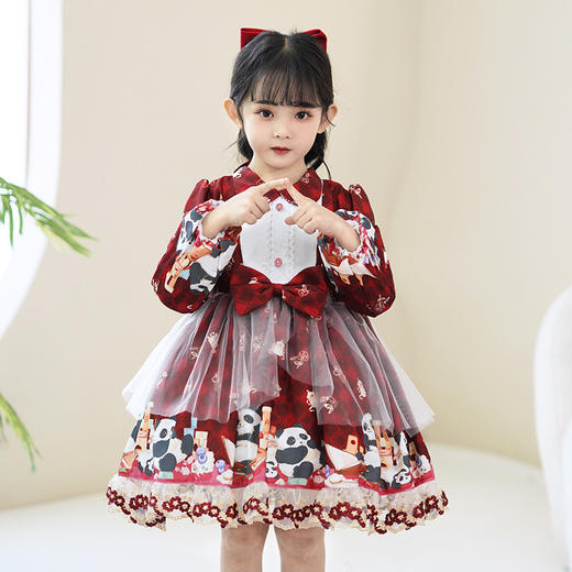 ST-04PA319秋冬洛丽塔公主裙女童洋气可爱连衣裙萝莉塔圣诞节Lolita生日裙子 商品图1