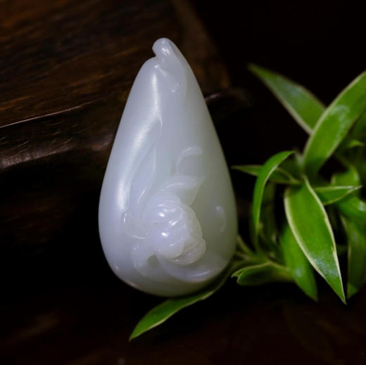 和田玉（羊脂白玉）挂件--不染26.19g 商品图0