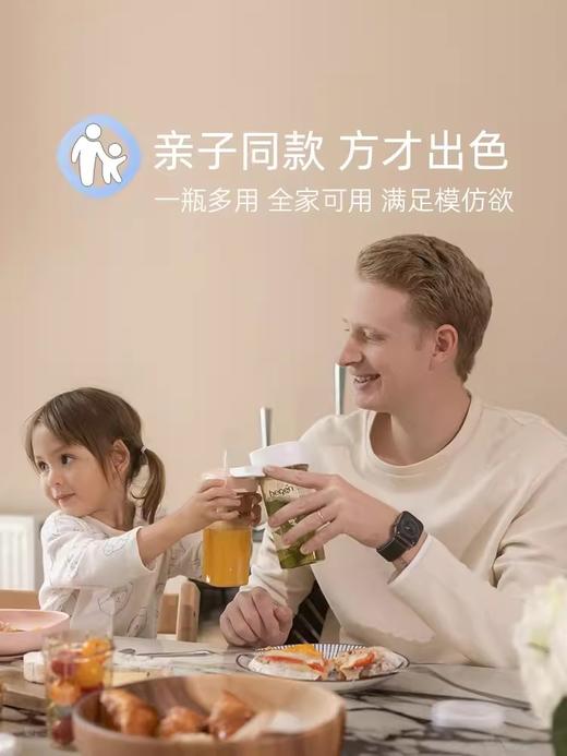 hegen吸管杯儿童学饮杯婴儿9个月以上吸管杯儿童宝宝多功能水杯/HEG-120518/HEG-120525/HEG-120532 商品图6