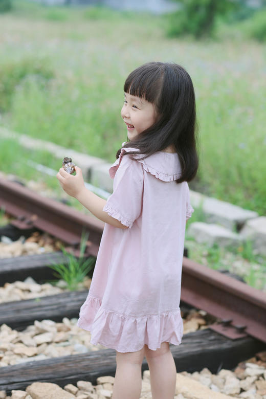 QZZBX122 花边连衣裙  80-120 商品图2