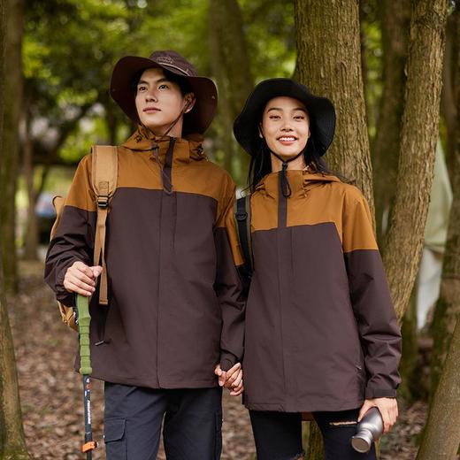 秋冬新款冲锋衣男女两件套滑雪服可拆卸户外三合一防风防水登山服 商品图0