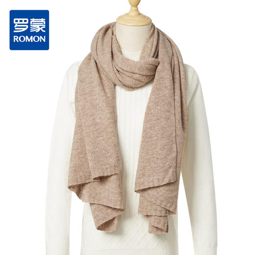 【100绵羊毛】罗蒙女士围巾舒适简约甜美温柔多色可选围脖女 商品图8