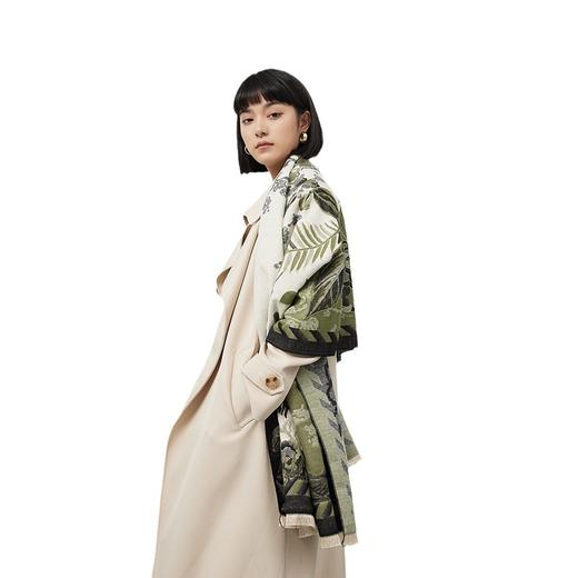 「四款配色！复古优雅风」围巾女冬天披肩 外搭双用加长加厚仿羊绒流苏气质围脖配饰 商品图4