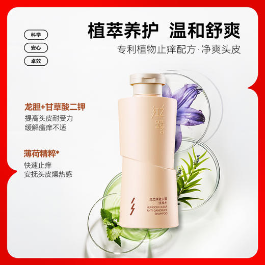 【双旦礼遇】新品红之去屑净澈洗发水300ml 商品图5