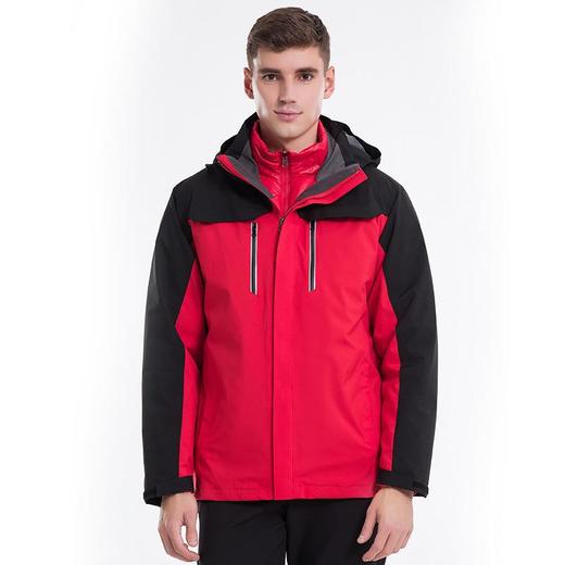 拓外新款冲锋衣男女同款两件套可拆卸防风防水滑雪服三合一登山服 商品图4