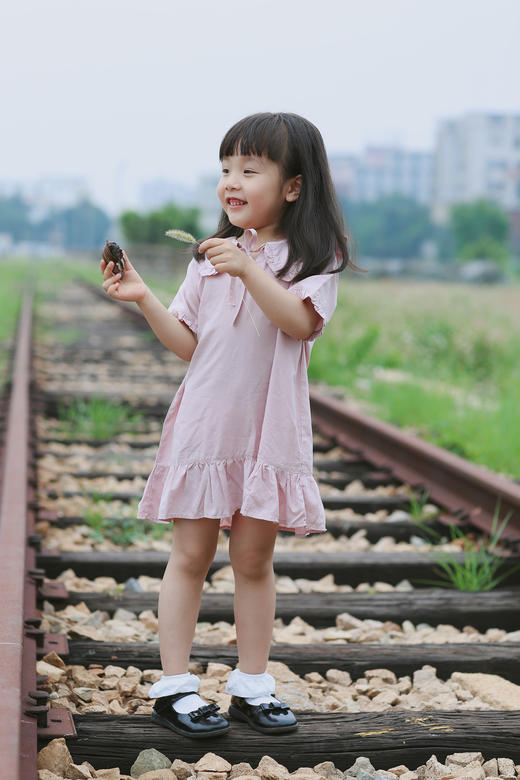 QZZBX122 花边连衣裙  80-120 商品图5