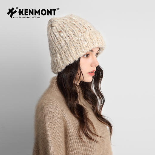 卡蒙猫耳造型手工粗针织帽KM-9494 商品图1