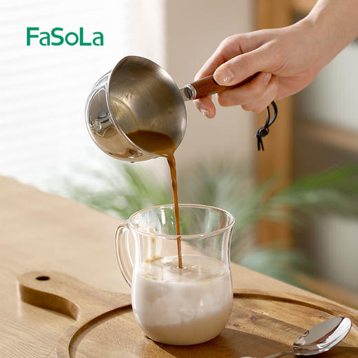 FaSoLa不锈钢泼油锅多功能迷你烧油浇油锅专用淋油炝油小勺神器 商品图12