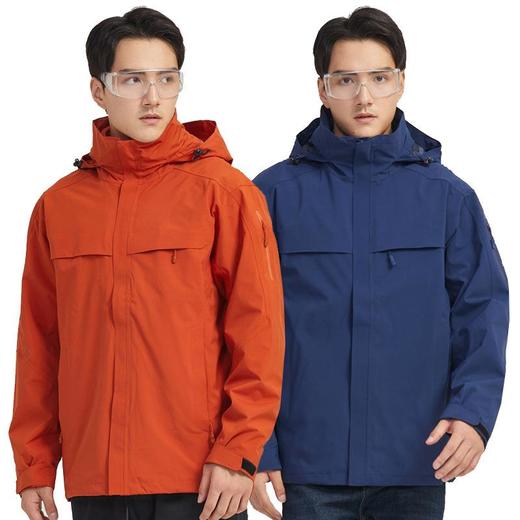 户外秋冬男女冲锋衣两件套登山服可拆卸三合一滑雪服外套 商品图0