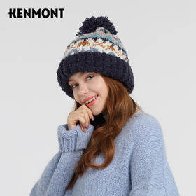 预售12.20 卡蒙秦海璐同款花儿与少年圈圈纱加厚针织帽KM-9442