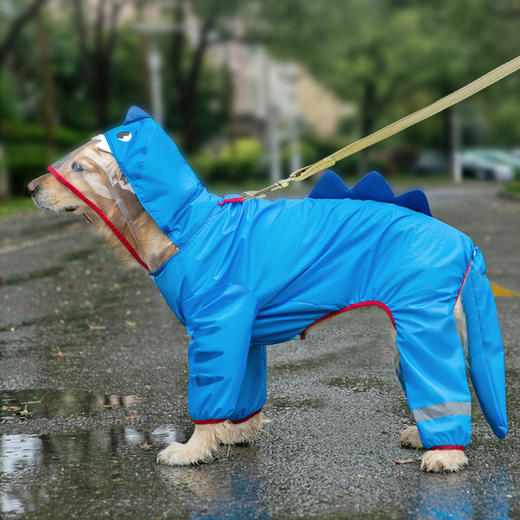【宠物用品】-大狗雨衣中大型犬四脚防水全包雨天衣服 商品图4