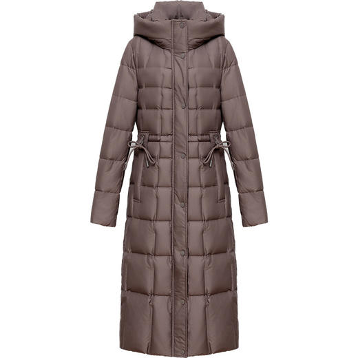 冬季新款，连帽羽绒服中长款加厚保暖女装连帽长款白鸭绒羽绒服QYM-XY-23GQ512-Y 商品图4