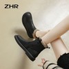 ZHR软萌泰迪绒短靴2024秋冬短筒加绒可爱舒适休闲平底靴子 商品缩略图3