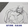 【大彩图】於文普工笔画白描底稿《钟馗》临摹勾线人物线稿WP32 商品缩略图4