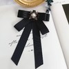 韩国东大门黑色丝绒蝴蝶结领结女学院风衬衫领口配饰银行职业领花 商品缩略图7