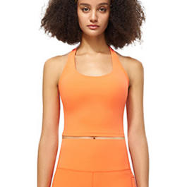 跃牌【轻匀系列】强支撑挂脖美背瑜伽健身露脐背心60056 商品图8