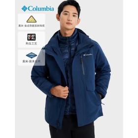 北3哥伦比亚Columbia羽绒三合一冲锋衣
