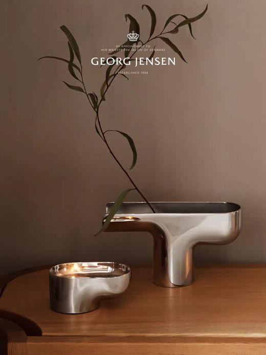 Georg Jensen乔治杰生烛台日式茶烛餐厅家用烛光晚餐煮茶蜡烛摆件 商品图2