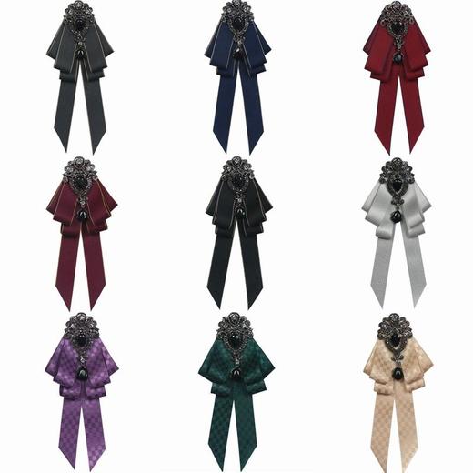 复古气质领结 英伦学院风领花领针 职业服装纯色配饰男女通用 商品图4