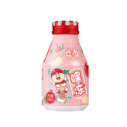 二厂嘿冻车厘子草莓味果冻汽水248ml 商品图0