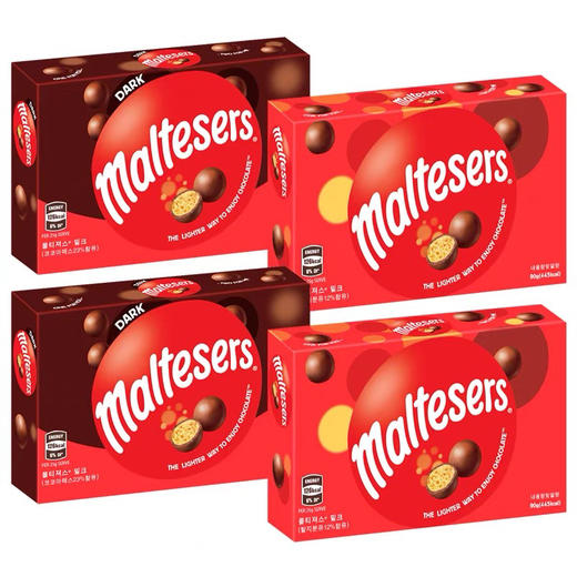 澳洲Maltesers麦提莎黑巧克力/牛奶巧克力盒裝90g 商品图0