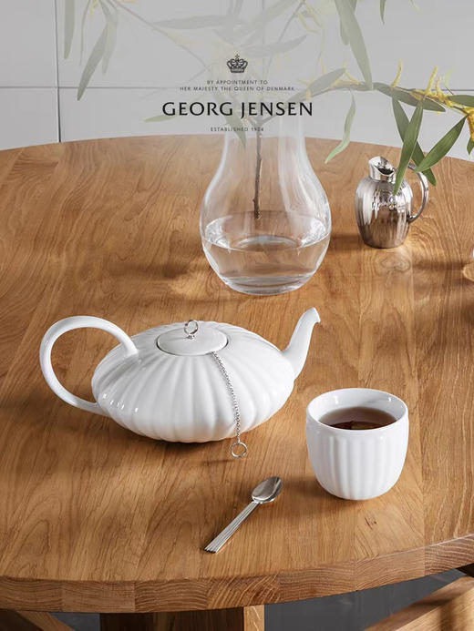 Georg Jensen乔治杰生北欧白瓷咖啡下午茶壶茶杯乔迁礼物装饰摆件 商品图0