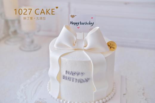 1027CAKE | 少女心 翻糖蝴蝶结 白色系 商品图1