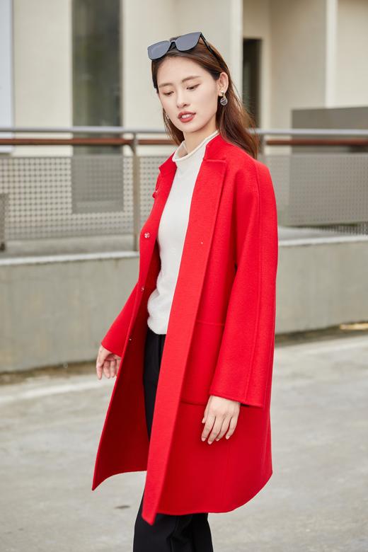 【年货节】奇威 花朵刺绣大衣A4410032 商品图0