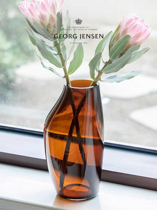 Georg Jensen乔治杰生北欧家居玻璃花瓶桌面摆件客厅插花乔迁礼物 商品图1