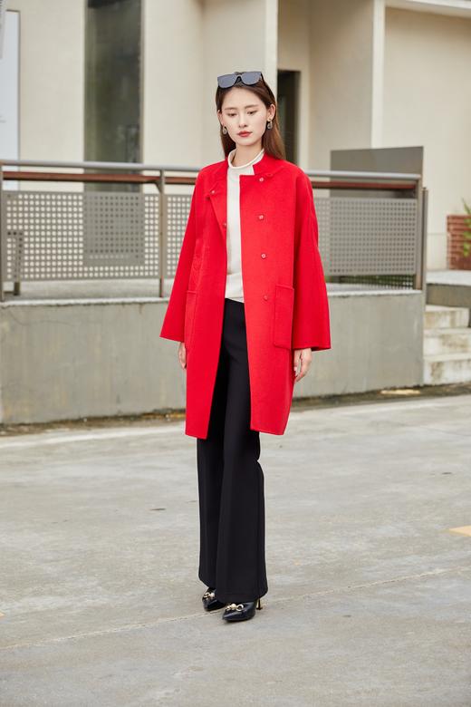 【年货节】奇威 花朵刺绣大衣A4410032 商品图2