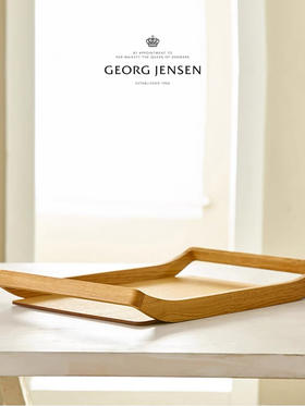 Georg Jensen乔治杰生水果盘摆件下午茶托盘客厅茶几乔迁生日礼物