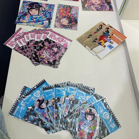 日本艺术家群展贴纸-单张