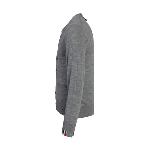 【超惠秒】THOM BROWNE 汤姆·布朗 男士扣合开襟美利奴弹力羊毛针织衫 11855 商品图4