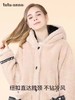 【富临店】tutuanna冬季加厚羊羔绒睡衣 加绒保暖素色小熊连帽睡袍女睡裤 商品缩略图2