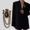 复古巴洛克风格饰品美人头别针小香风衣领胸花西装外套百搭款领链 商品缩略图1