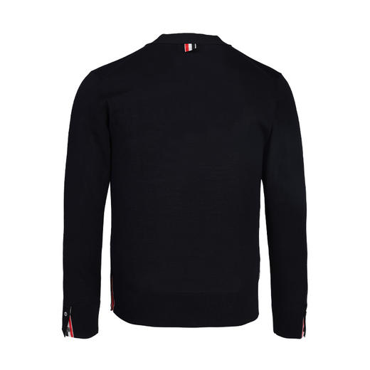 【超惠秒】THOM BROWNE 汤姆·布朗 男士扣合开襟美利奴弹力羊毛针织衫 11855 商品图2