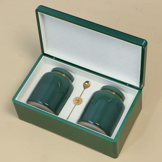 知味烤漆【中双瓷罐•绿】188元一套/一件8套 商品图1