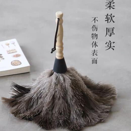静电真鸵鸟毛掸子家用除尘不掉毛车用清洁扫灰加厚鸡毛掸打扫卫生 商品图6