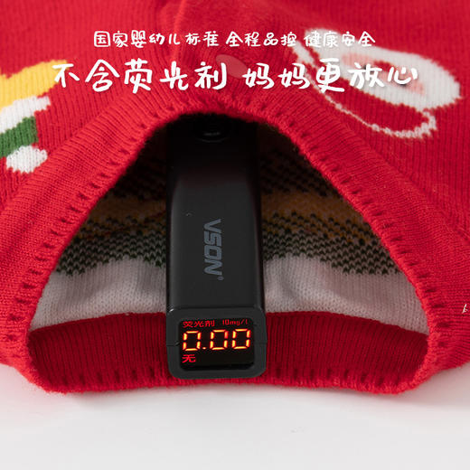 巴布雨新款圣诞毛衣婴儿A类针织婴儿连体衣秋冬款纯棉婴儿圣诞装 商品图3