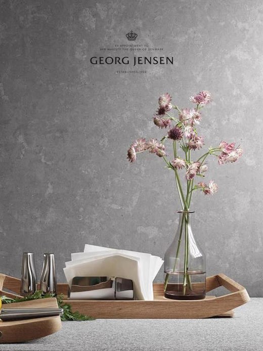 Georg Jensen乔治杰生水果盘摆件下午茶托盘客厅茶几乔迁生日礼物 商品图2