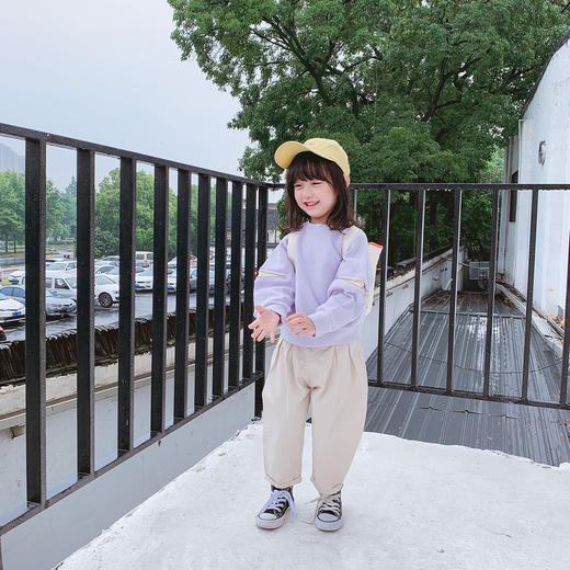 KZZQ19132 日系卷边长裤100-140 商品图1